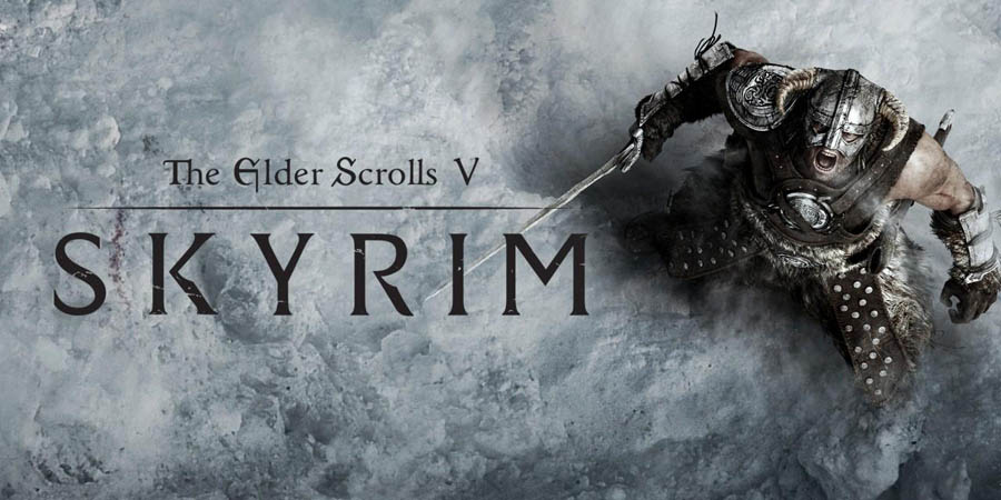 The Official Picture of The Elder Scrolls V: Skyrim with Dragonborn, One of best open world games for ps4.