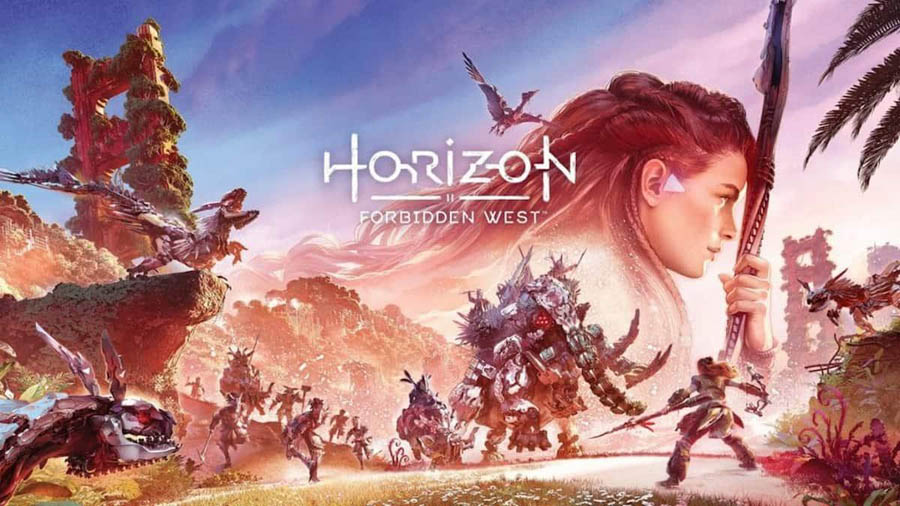 The Official Picture of Horizon Forbidden West with Aloy, One of best open world games for ps5.