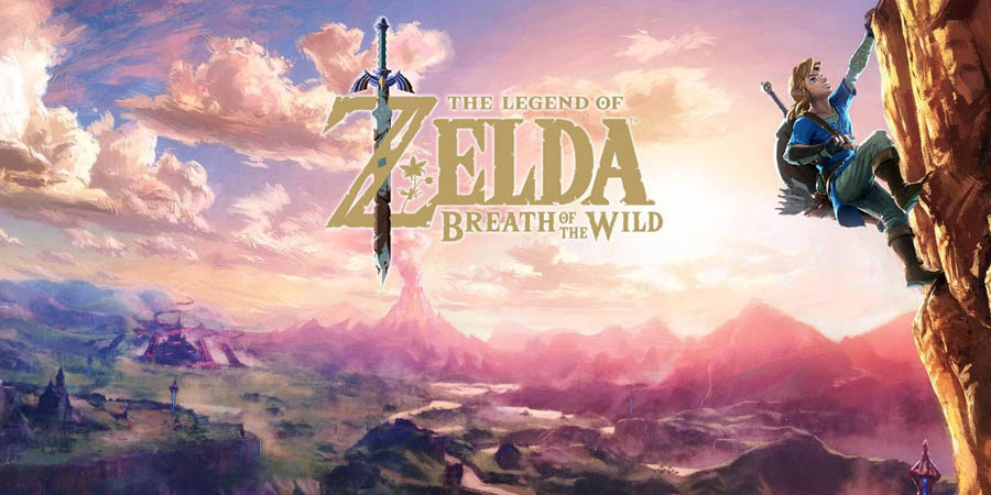 The Official Picture of The Legend of Zelda: Breath of the Wild with Link, One of best open world games for switch.