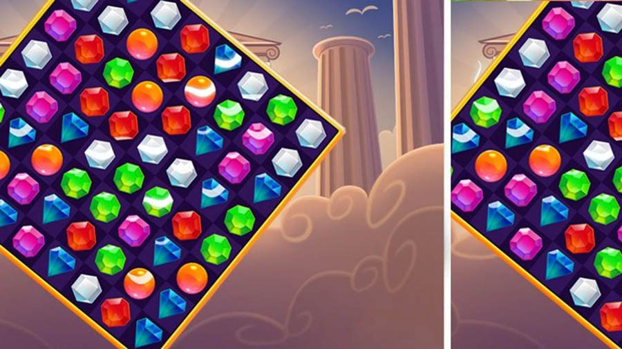 A picture of Mystic Jewels, one of the best jewel games for iphone.