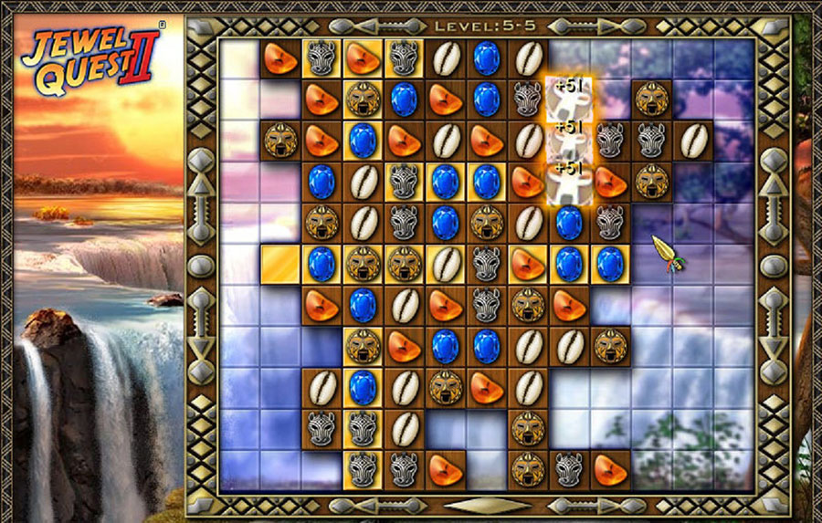 A picture of Jewel Quest, one of the best jewel games for pc.