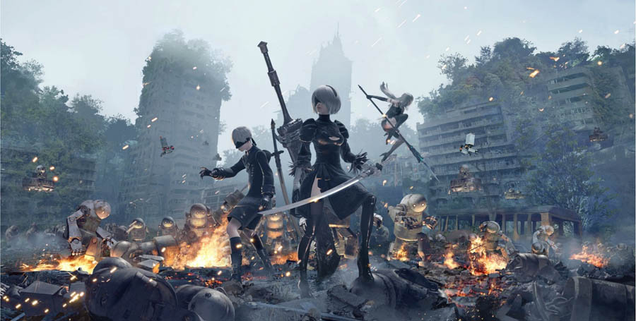 An official photo of Nier: Automata.