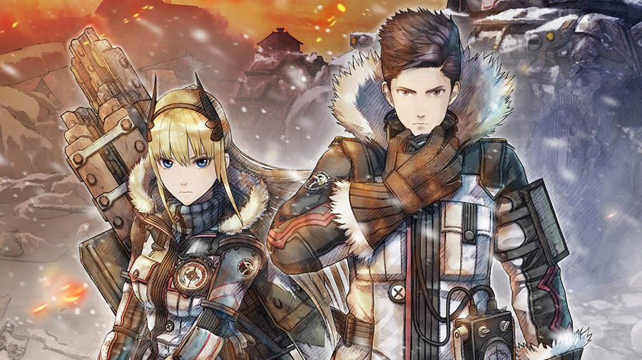 An official wallpaper of Valkyria Chronicles 4.