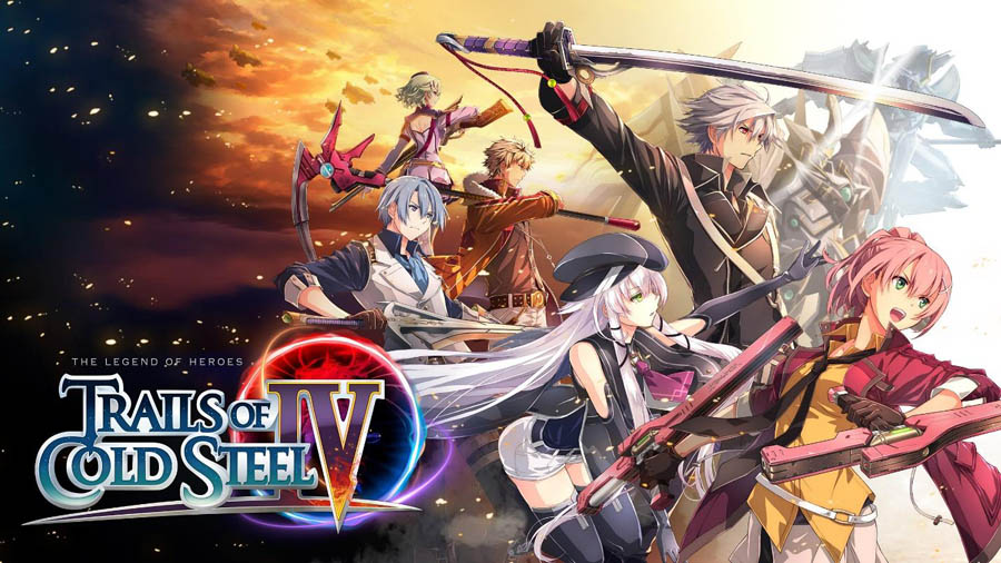 The Official Picture of The Legend of Heroes: Trails of Cold Steel IV with its Characters, One of JRPG games for Switch.