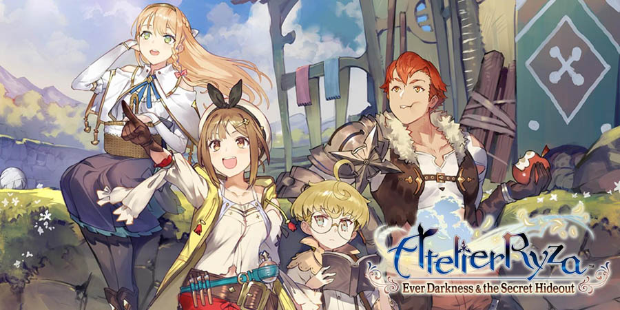 The Official Picture of Atelier Ryza: Ever Darkness & the Secret Hideout with its Characters, One of JRPG games for Switch.