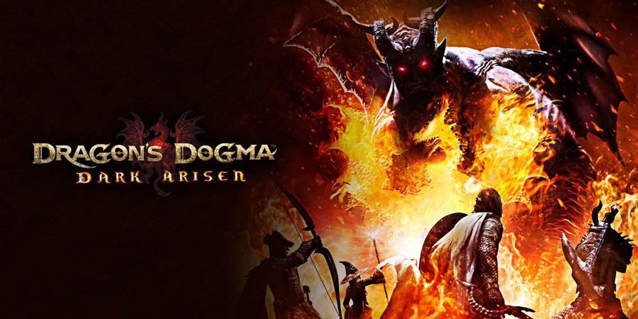 The Official Picture of Dragon’s Dogma: Dark Arisen with its Characters, One of JRPG games for Switch.