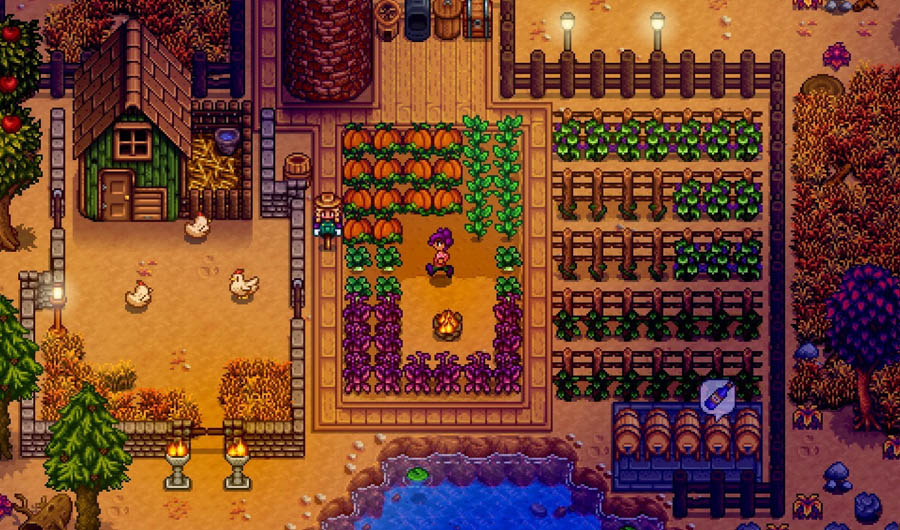 An official picture of Stardew Valley, one of the best life simulation games for PS4.