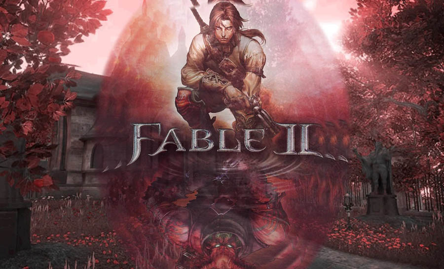 A cover of Fable II.