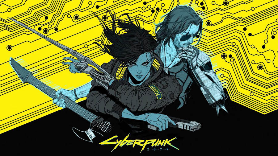 The Art of Cyberpunk 2077 with its characters, One of 10 PS5 Games with Morally Complex Anti-Heroes.