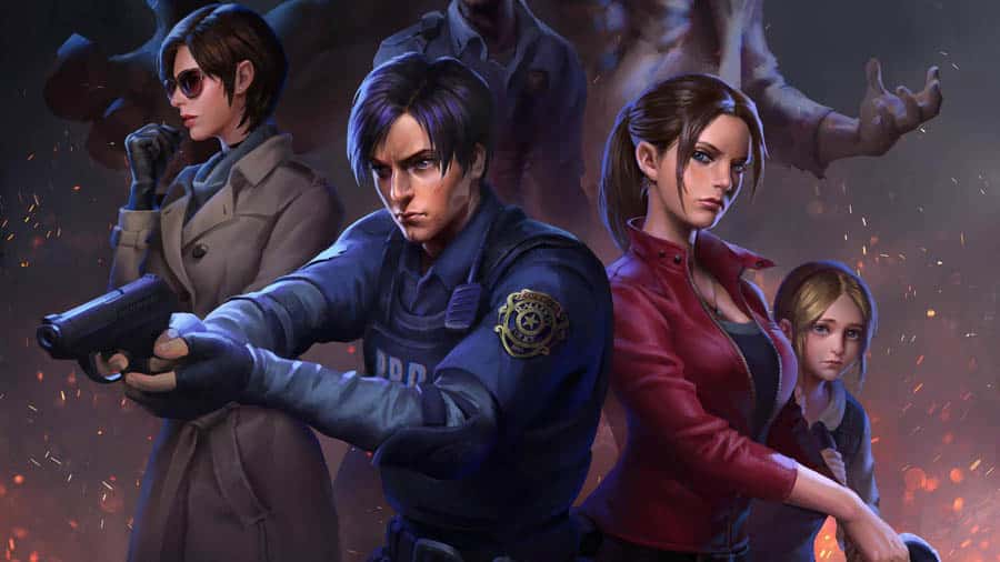 The Art of Resident Evil 2 (Remake) with its characters, One of 15 Best Horror Game Picks for Xbox.