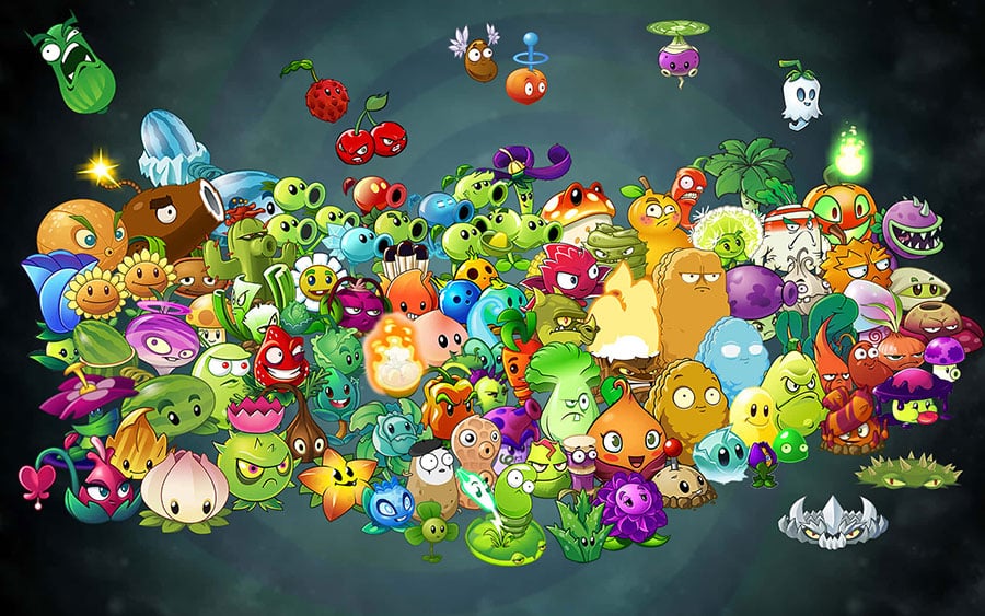 An official photo of Plants vs. Zombies 2.