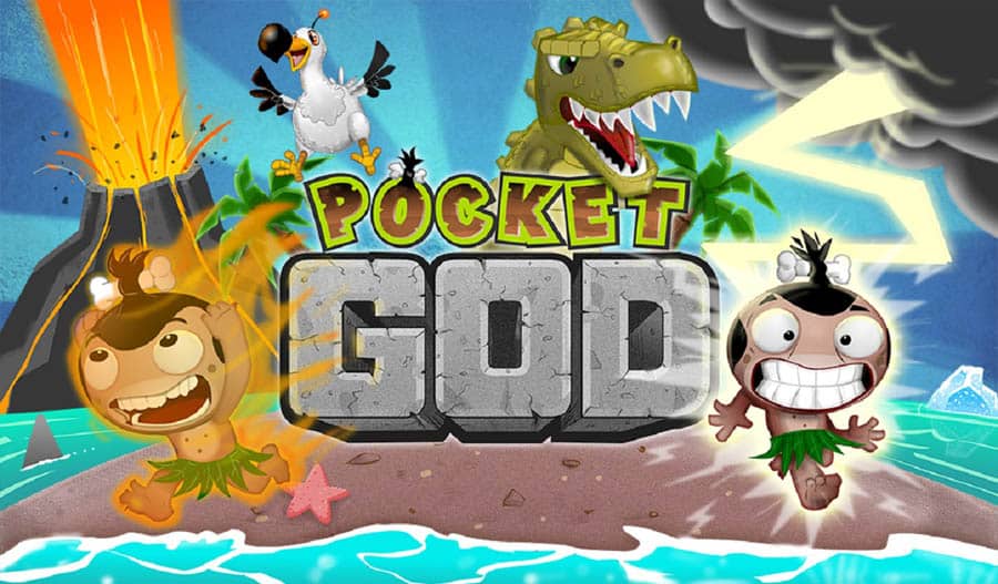 The official cover of Pocket God.