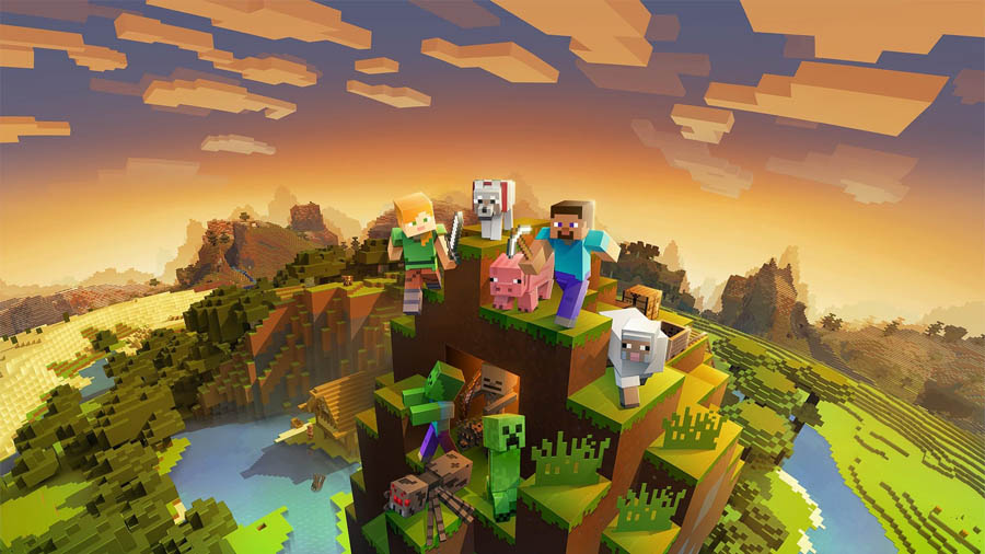 An official wallpaper of Minecraft.