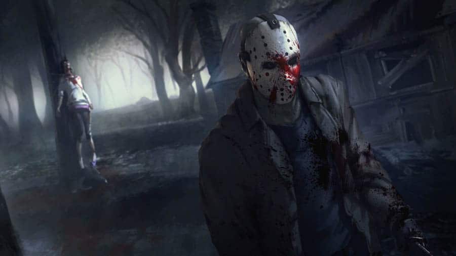 A wallpaper of Friday the 13th: The Game.