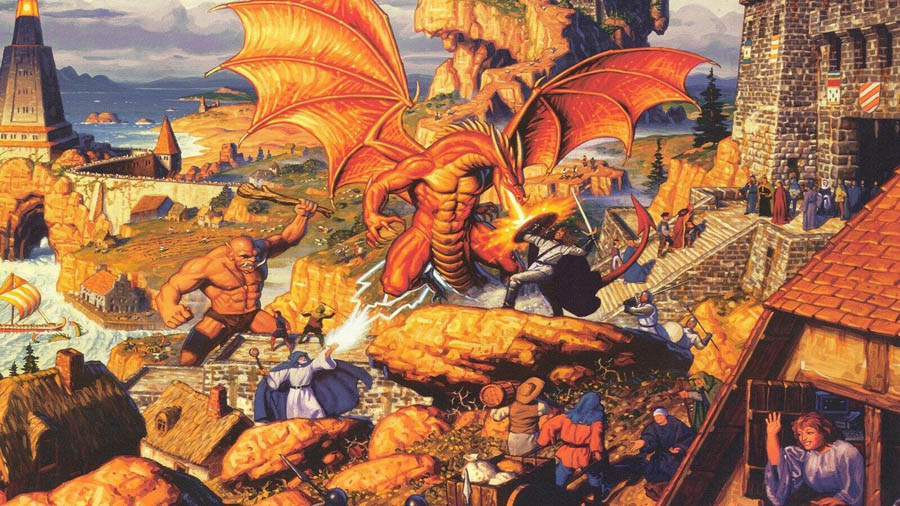 A wallpaper of Ultima Online.