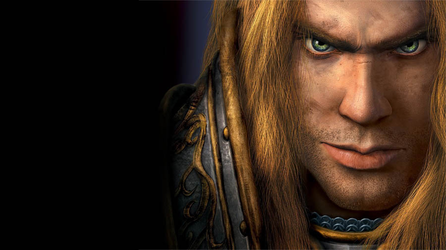 An official photo of Warcraft III: Reign of Chaos.