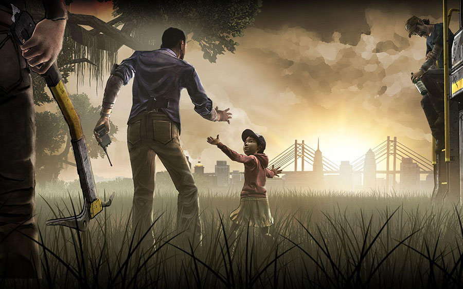 An official picture of The Walking Dead Telltale Series.