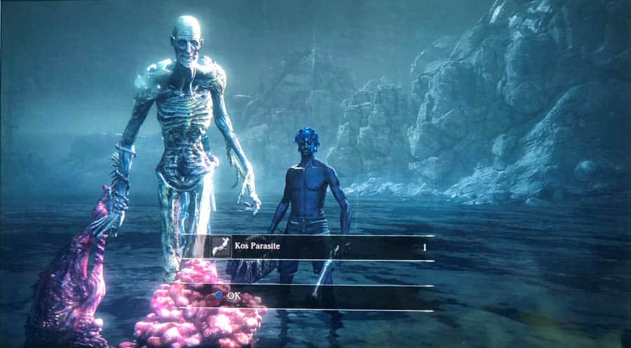 A picture of Orphan of Kos in Bloodborne.