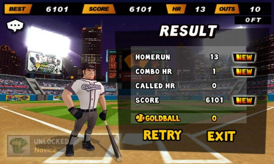 A wallpaper of Homerun Battle 2, one of the best baseball games for android.