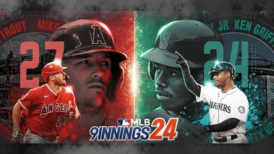 A wallpaper of MLB 9 Innings 24, one of the best baseball games for ios.