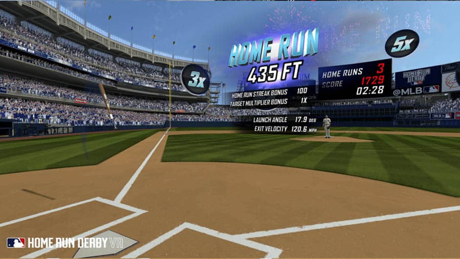 A wallpaper of MLB Home Run Derby VR.