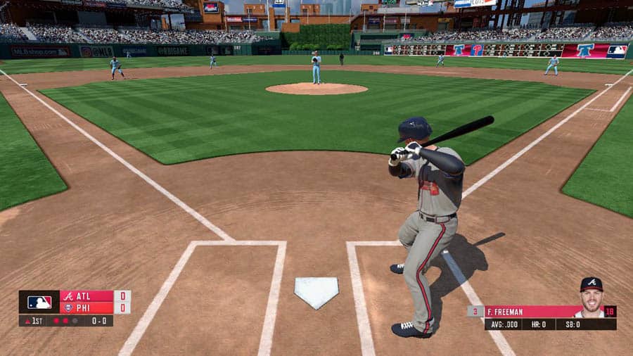 A picture of RBI Baseball 19, one of the best baseball games for ps4.