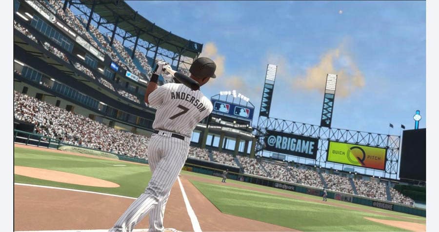 A picture of RBI baseball 21, one of the best baseball games for ps4.