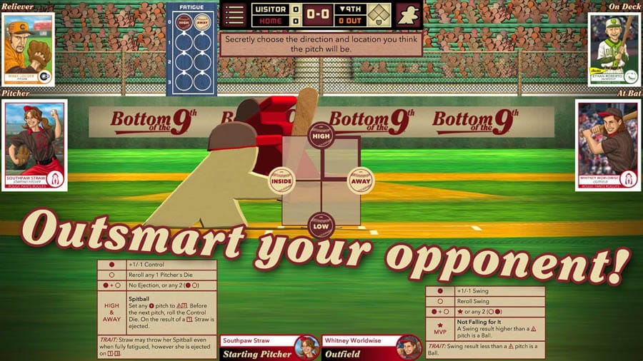 A main picture of Bottom of the 9th, one of the best baseball games for steam.