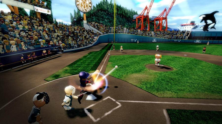 A wallpaper of Super Mega Baseball: Extra Innings, one of the best baseball games for steam.