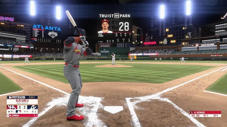 A picture of R.B.I. Baseball 21, one of the best baseball games for chromebook.