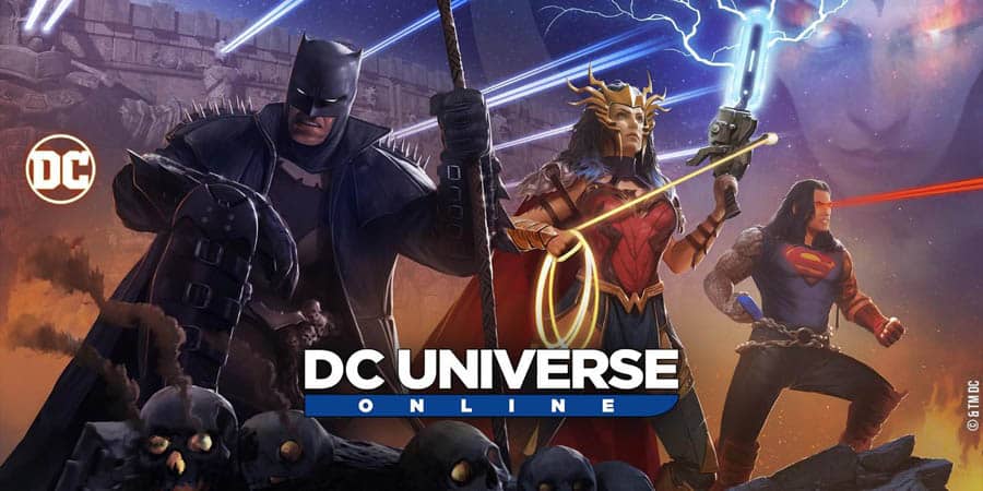 A main picture of DC Universe Online, one of the best batman games for chromebook.