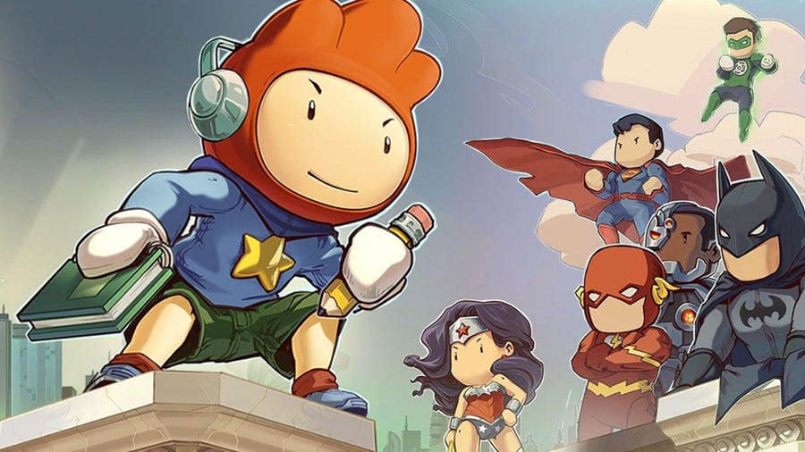 A wallpaper of Scribblenauts Unmasked: A DC Comics Adventure.