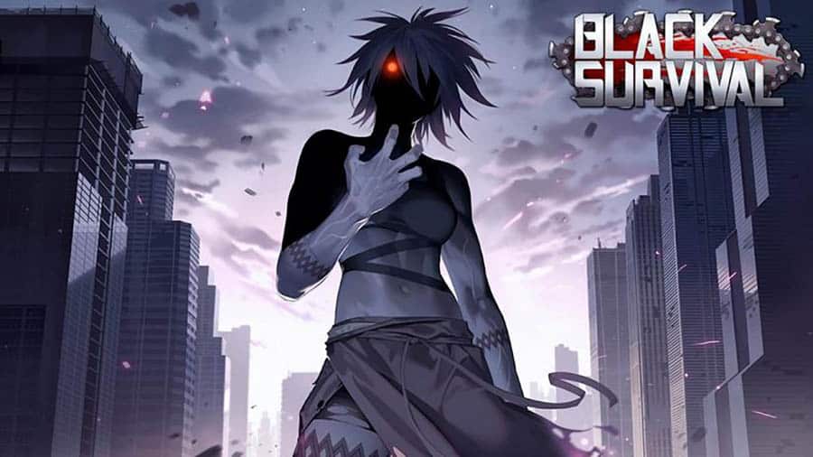 The Official Picture of Black Survival with its character, One of best battle royale games for iOS.