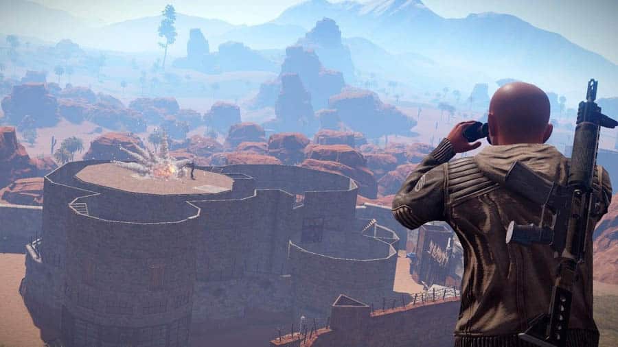 in-game Picture of Rust: Battle Royale with its character, One of best battle royale games for PC.