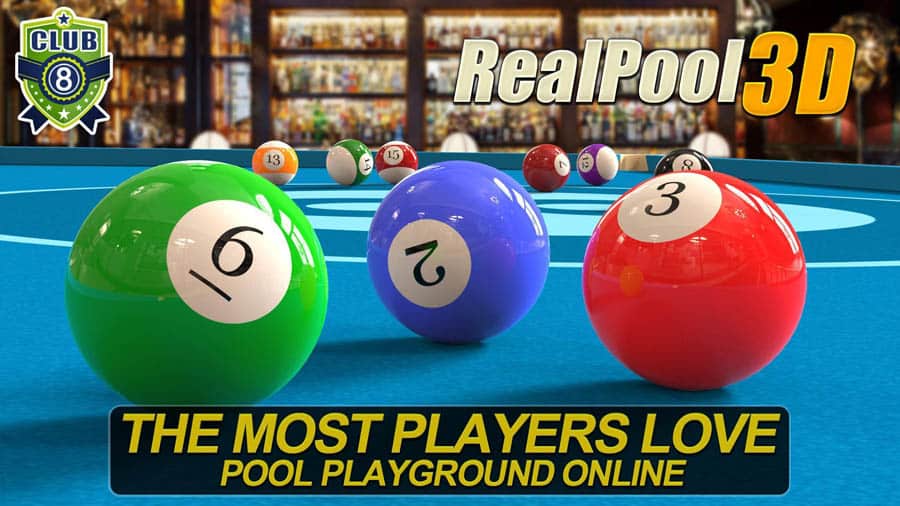 The Official Picture of Real Pool 3D: Online Pool Game, One of best billiard games for iOS.