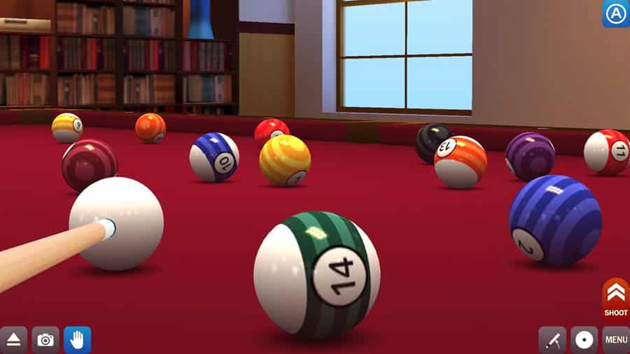 in game Picture of Pool Break Pro 3D, One of best billiard games for iOS.