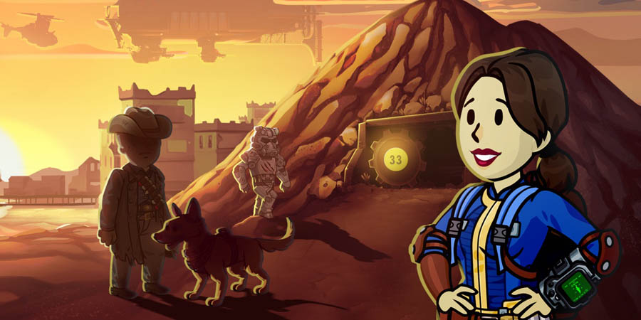 A main picture of Fallout Shelter, one of the best building games for Android.