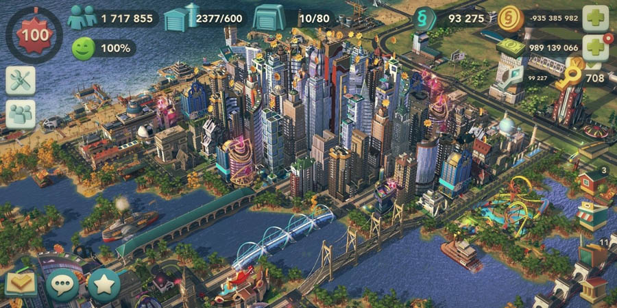 The official cover of SimCity Buildit, one of the best building games for iOS.