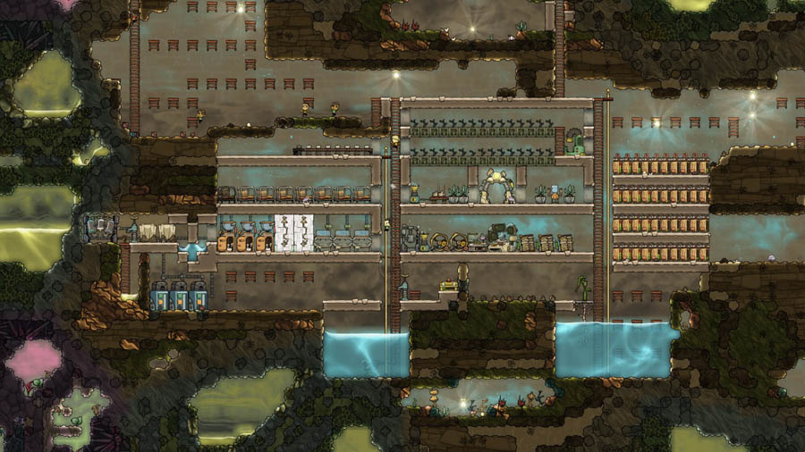 A picture of Oxygen Not Included, one of the best building games for Mac.