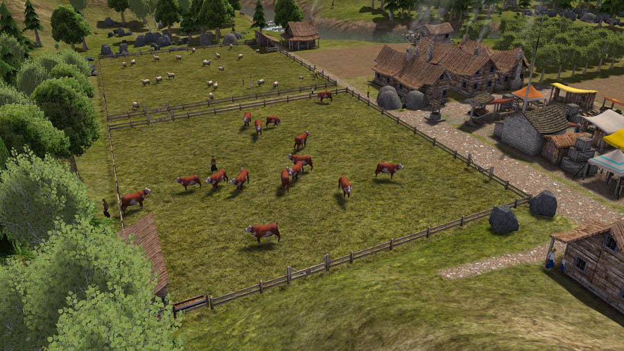 An official photo of Banished, one of the best building games for Mac.