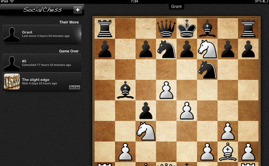 A wallpaper of SocialChess, one of the best chess games for ios.