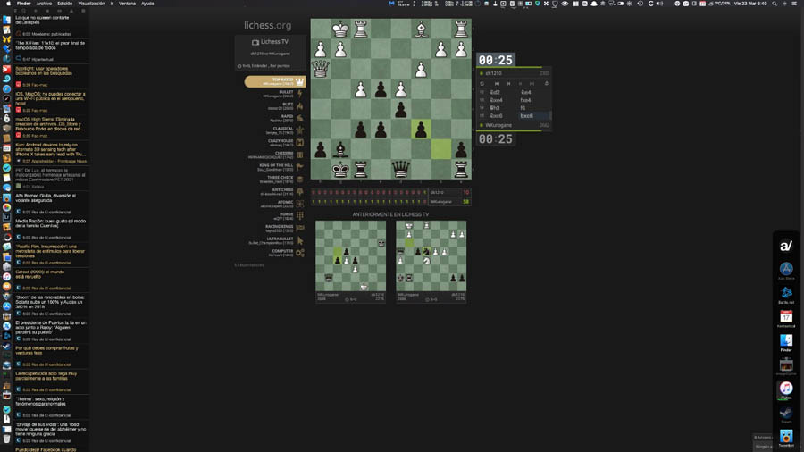 A wallpaper of Lichess, one of the best chess games for mac.