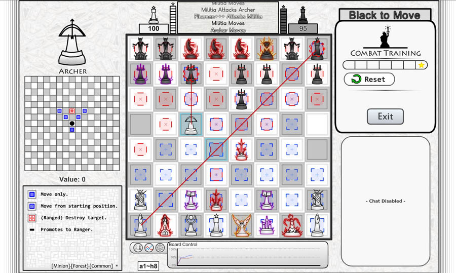 A wallpaper of Chess Evolved Online, one of the best chess games for steam.