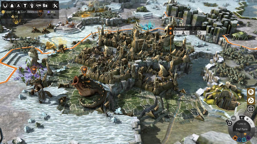 A wallpaper of Endless Legend, one of the best civilization games for Mac.