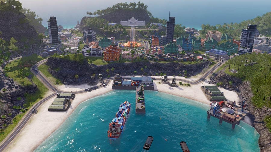 A main picture of Tropico 6, one of the best civilization games for PS4.