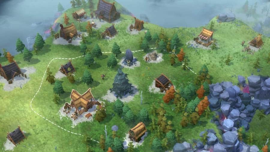 A main picture of Northgard, one of the best civilization games for PS5.