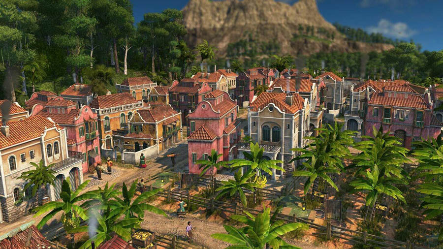 A wallpaper of Anno 1800, one of the best civilization games on Steam.