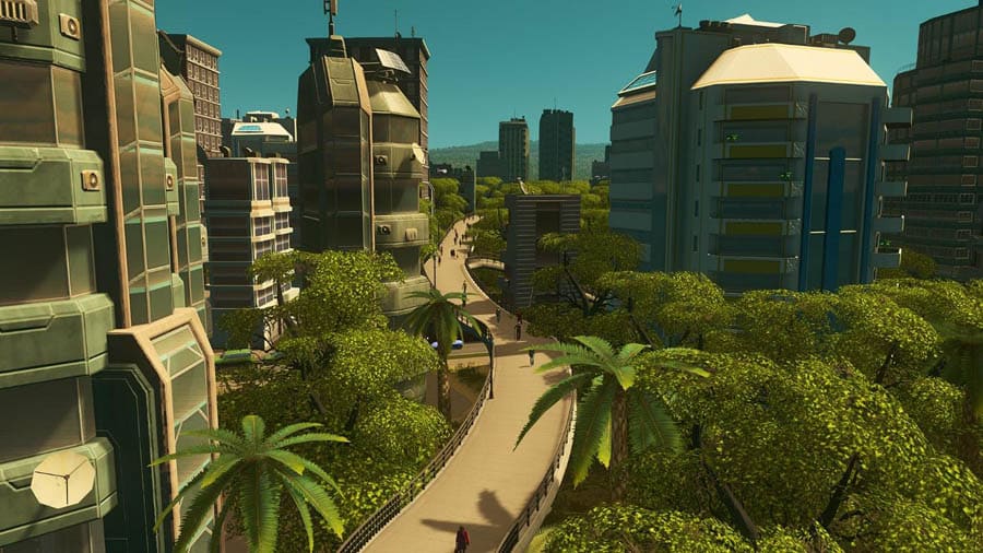 An official picture of Cities: Skylines, one of the best civilization games on Steam.