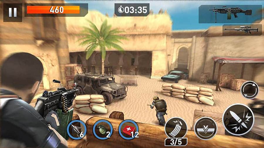 A picture of Elite Killer: SWAT: one of the best commando games for Android.