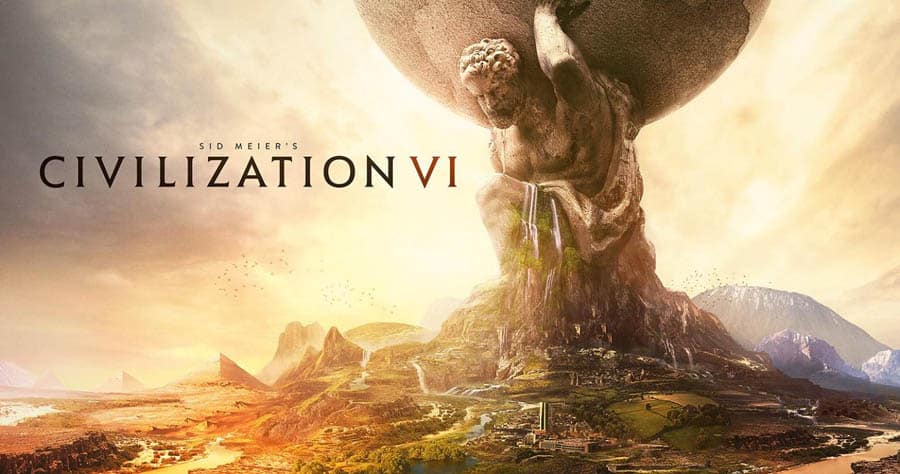 A wallpaper of Civilization VI, one of the best commando games for Mac.